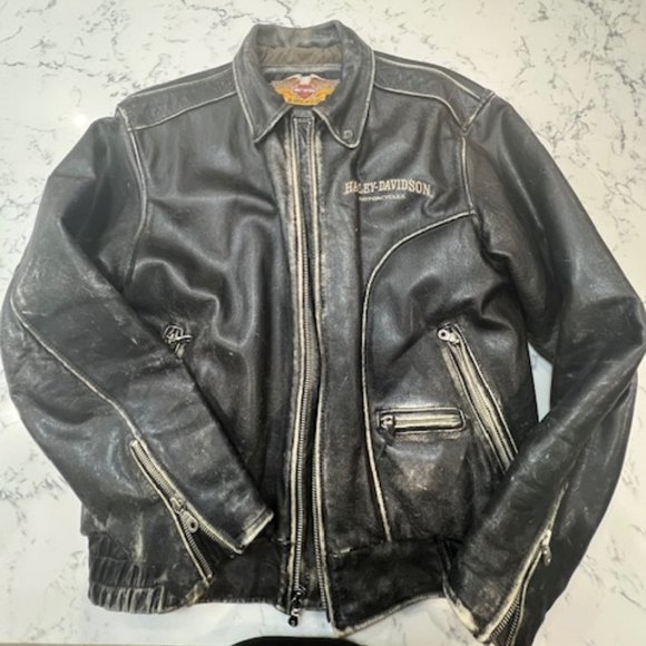 Harley-Davidson Leather Motorcycle Jacket Mens size Medium - Picture 2 of 4